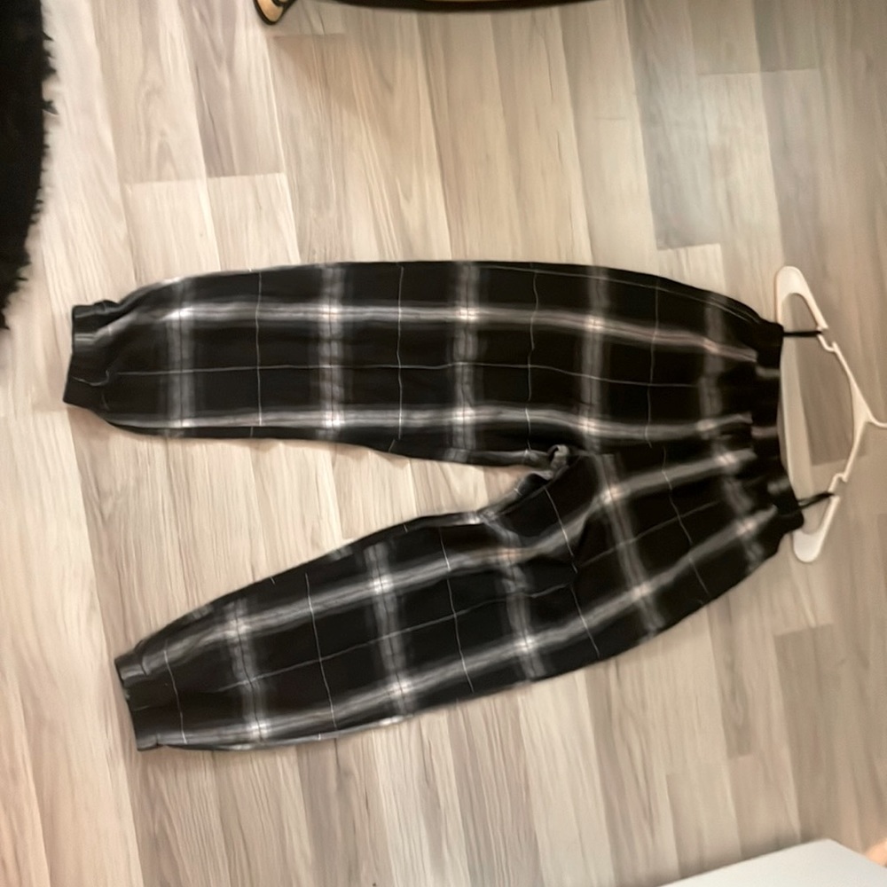 Flannel sweatpants.
